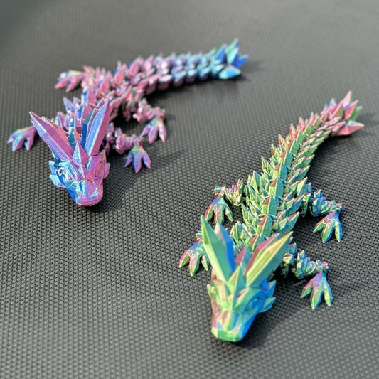 Rainbow Articulated Dragon Twins